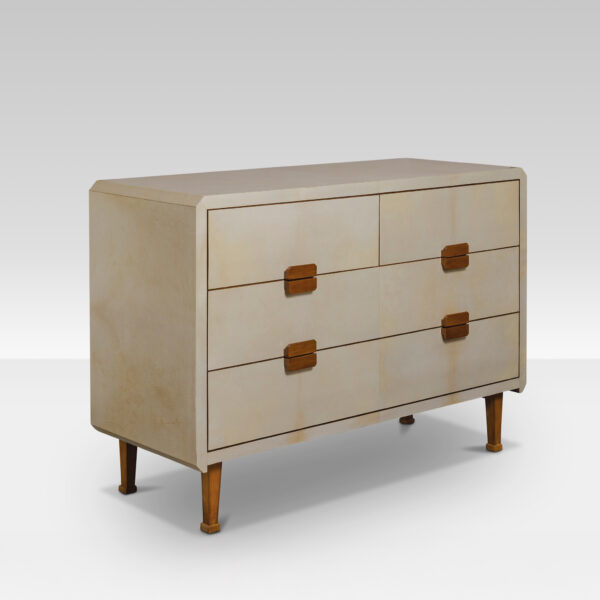 1960s Italian Parchment Chest of Drawers