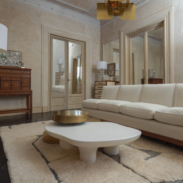 White Plaster Coffee Table - Image 4