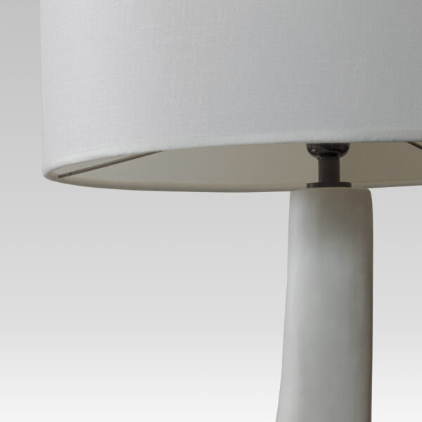 White Plaster Floor Lamp - Image 2