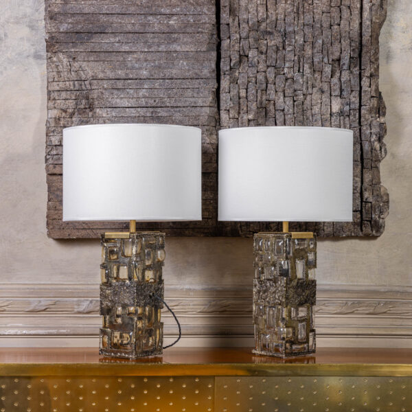 1970s Pair of Vintage Table Lamps - Image 4