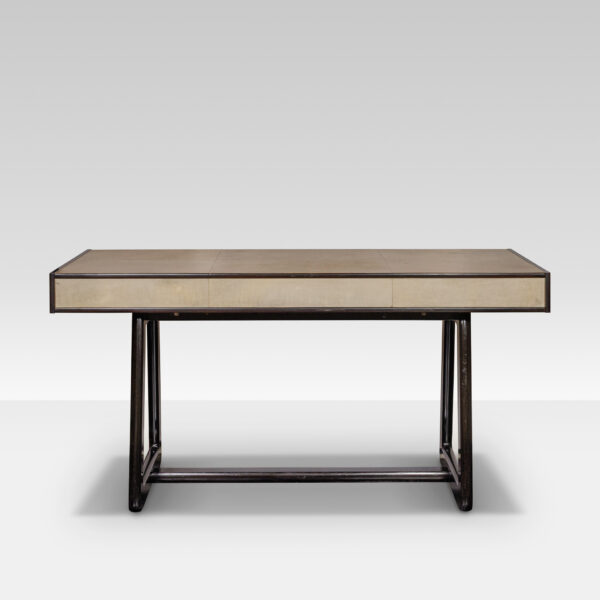 1970s Italian Wood | Parchment Desk - Image 2