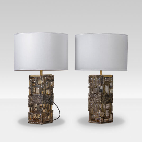 1970s Pair of Vintage Table Lamps - Image 3