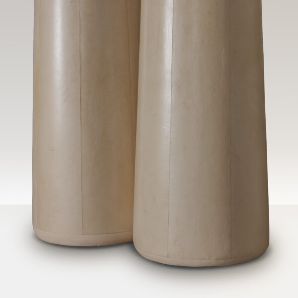 1970s Dome-lamp in parchment, a pair - Image 3