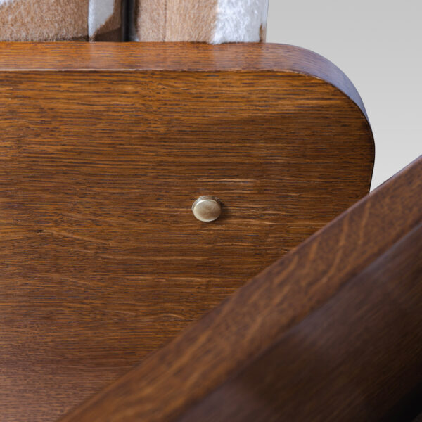 Pair of Oak Italian Armchairs - Image 3