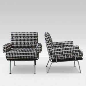 A pair of Italian armchairs from the 1960s