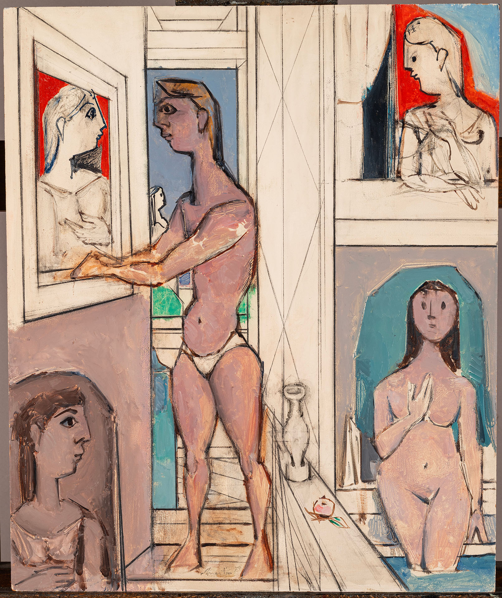 Edoardo Perrone di San Martino “Conversazione alla finestra” 1979