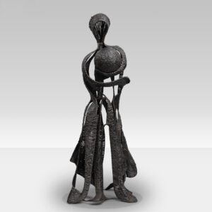 Figurative Sculpture "Madre" Steel Wire, Italy 1980s