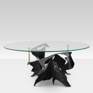 Jean Campa | Abstract Metal Sculpture Table | France 1970s