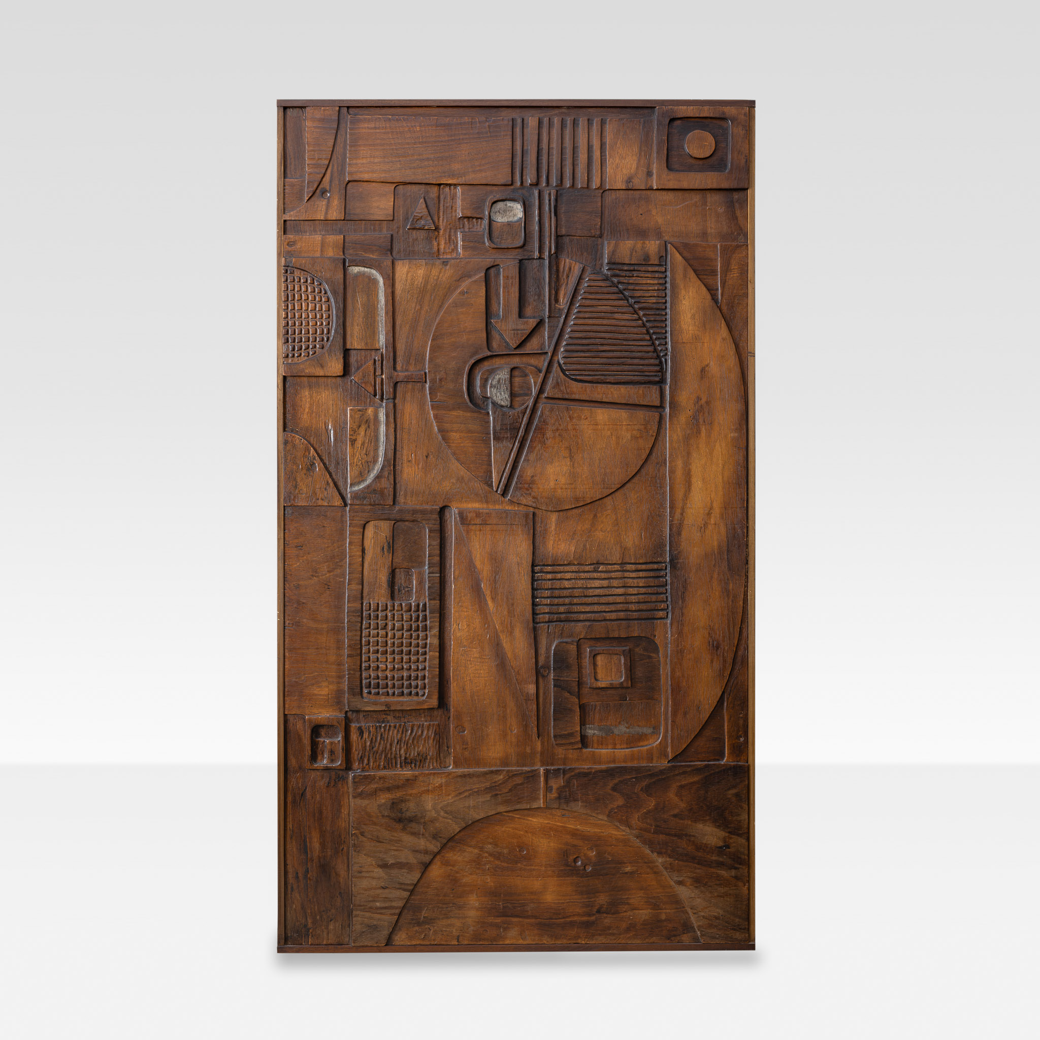 Nerone & Patuzzi for Gruppo NP2, Pair of Decorative Wood Panels Italy 1967 - Image 2