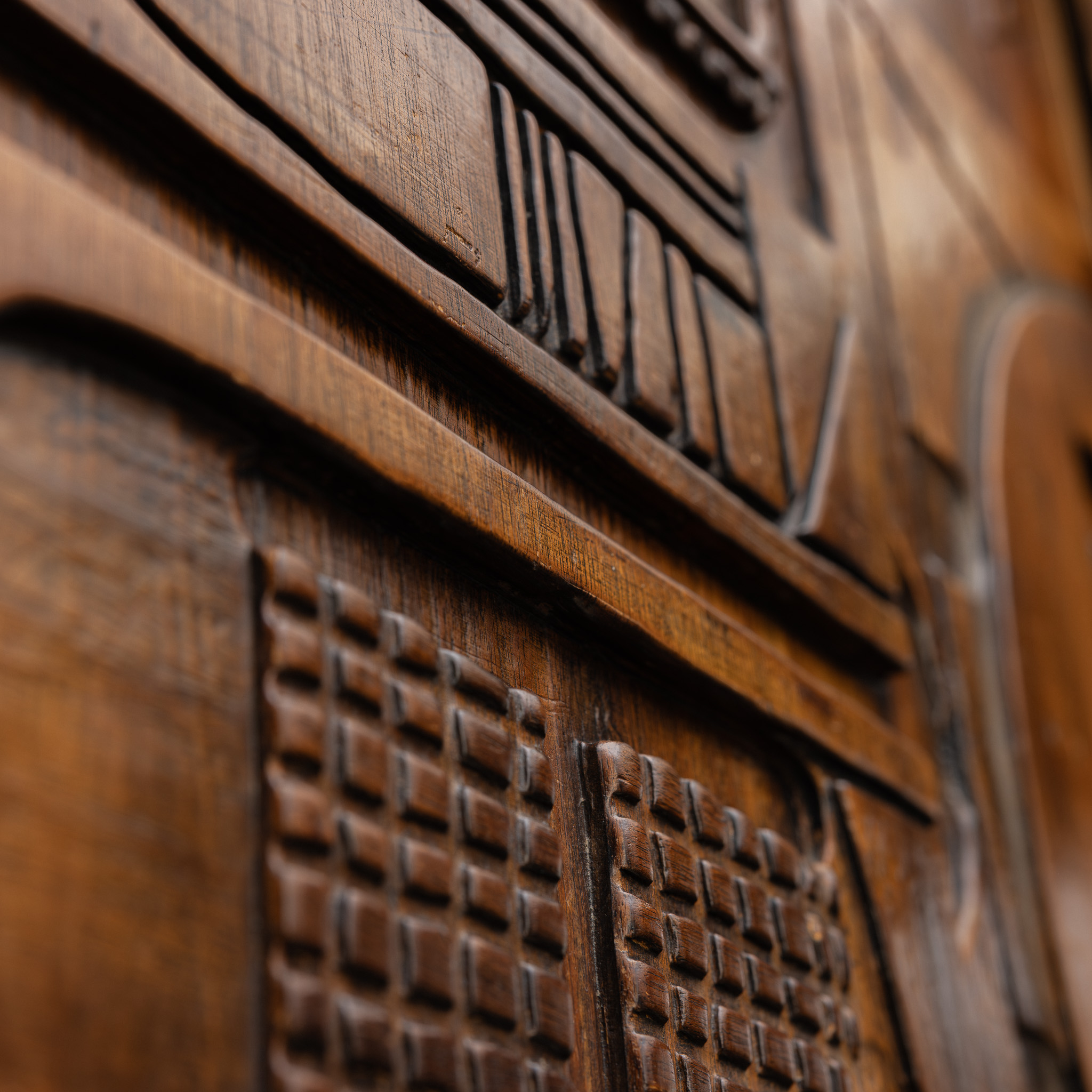 Nerone & Patuzzi for Gruppo NP2, Pair of Decorative Wood Panels Italy 1967 - Image 6