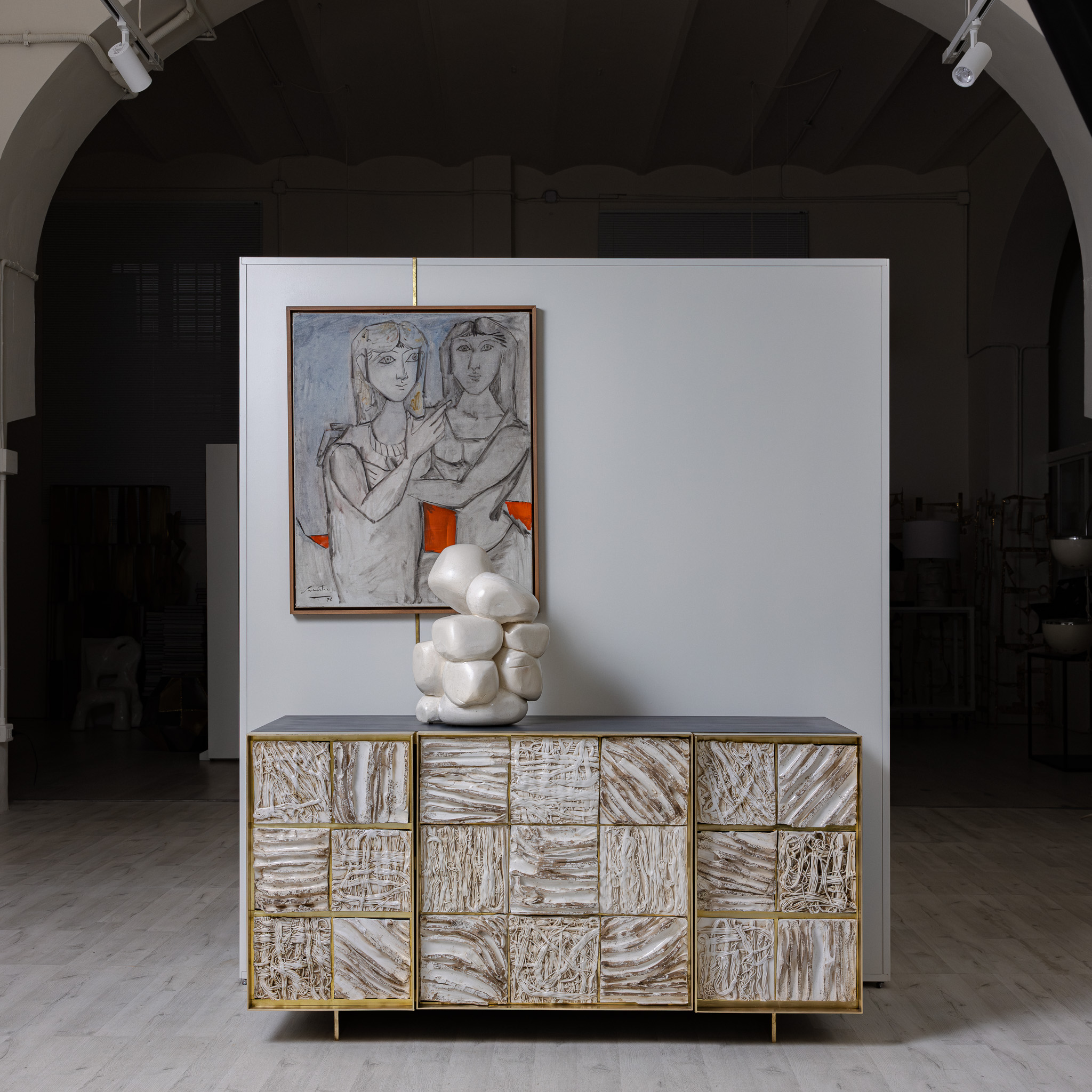 F Edition Steel Sideboard | Matteo Giampaglia Ceramic Tiles - Image 6