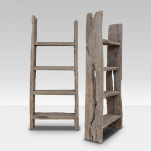 Pair of Reclaimed Wood Bookcases