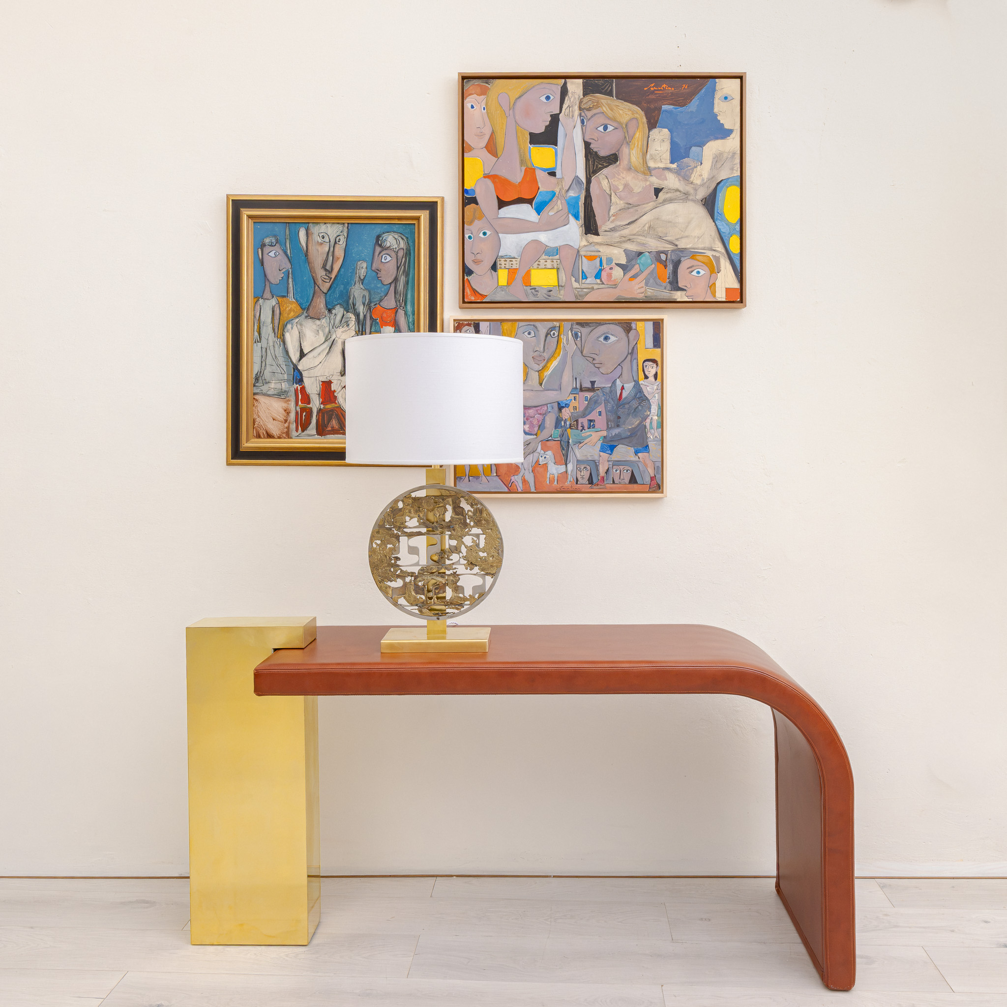 brutalist disc lamp - Image 4