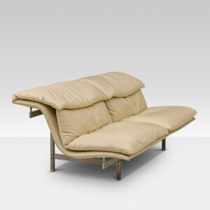 "Wave" Two Seats Sofa | Giovanni Offredi | Saporiti | 1974