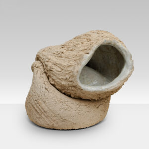 Eguzkine Zerain Abstract Raw Ceramic Sculpture